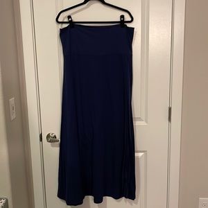 LuLaRoe Solid Navy Maxi Skirt